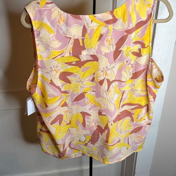 ❤️Nine West Button down tie front sleeveless top Size XL - Picture 5 of 6